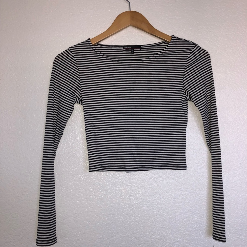 Striped crop top